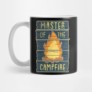 Master of the Campfire - Funny Vintage Camping Gift Mug